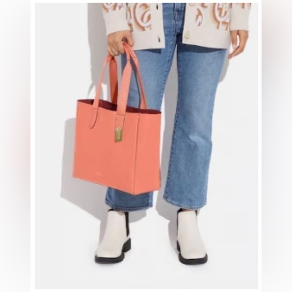 Coach Derby Pebble Leather Tote - Picture 7 of 11